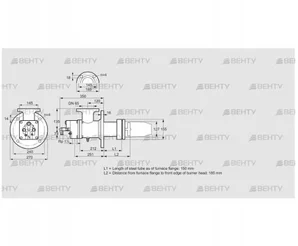 BIC 125HB-150/185-(2)E (84099852) Газовая горелка Kromschroder