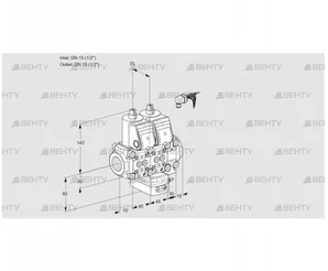 VCD1E15R/15R05ND-50VWR/PPPP/PPPP (88102752) Регулятор давления Kromschroder