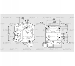 DL 150KH-6W (84444526) Датчик-реле давления воздуха Kromschroder