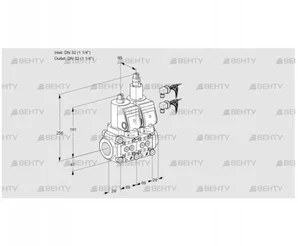 VCS2E32R/32R05NLWGR8/PPPP/PPPP (88105020) Сдвоенный газовый клапан Kromschroder