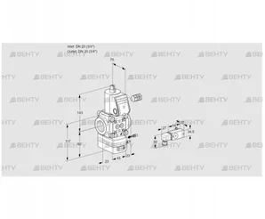 VAG120R/NWAE (88012205) Газовый клапан с регулятором соотношения Kromschroder