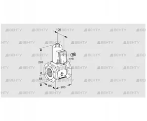 VAS780F05NQ3B/PP/MM (88204303) Газовый клапан Kromschroder