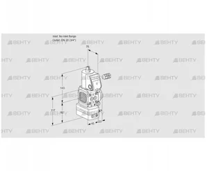 VAD1-/20R/NY-50A (88027442) Газовый клапан с регулятором давления Kromschroder