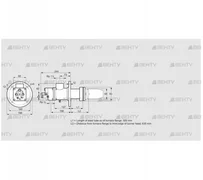 BIC 65HB-500/635-(34A)ER (84031570) Газовая горелка Kromschroder