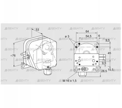 DL 10KG-3WZ (84444605) Датчик-реле давления воздуха Kromschroder