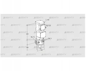 VK 40R10T5A93DS2 (85313019) Газовый клапан с приводом Kromschroder