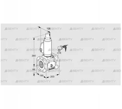 VAS780F05LWGLB/MM/MM (88203352) Газовый клапан Kromschroder