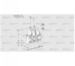 VCS2E40F/40R05NNVWR3/PPPP/PPPP (88101749) Сдвоенный газовый клапан Kromschroder