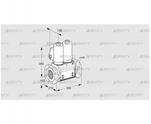 VCS8T100A05NNKSLB/PPPP/PPPP (88207493) Сдвоенный газовый клапан Kromschroder