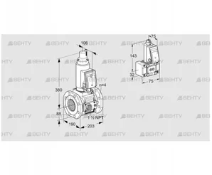 VAS7T80A05LQGRE/VP/B- (88204156) Газовый клапан Kromschroder