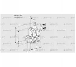 VCS1E10R/10R05NLQR6/PPPP/PPPP (88106970) Сдвоенный газовый клапан Kromschroder