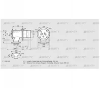 ZIO 165KB-250/235-(25)D (84246136) Газовая горелка Kromschroder