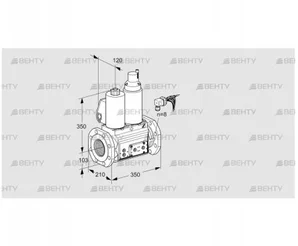 VCS8100F05NLWLE/PPPP/PPEP (88207386) Сдвоенный газовый клапан Kromschroder