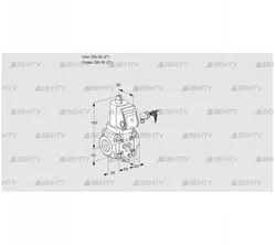 VAN250R/NW (88019104) Сбросной газовый клапан Kromschroder