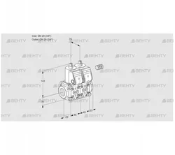 VCS1E20R/20R05NNWR3/PPPP/PPPP (88101926) Сдвоенный газовый клапан Kromschroder