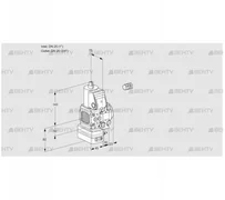 VAH1E25R/20R05FHEVWR/PP/PP (88102528) Клапан с регулятором расхода Kromschroder