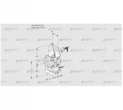 VAG115R/NQBE (88019961) Газовый клапан с регулятором соотношения Kromschroder