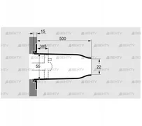 TSC 65/50B022-500/385-Si-1350 (74919788) Комплект керамического насадка Kromschroder