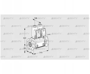 VCS7T80A05NNQGRB/PPPP/PPPP (88204997) Сдвоенный газовый клапан Kromschroder