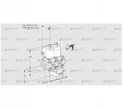 VCG2E40R/40R05NGKWL/PPPP/MMPP (88105063) Клапан с регулятором соотношения Kromschroder