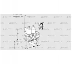 VCG3E40R/40R05NGEVWL6/PPPP/PPPP (88107817) Клапан с регулятором соотношения Kromschroder