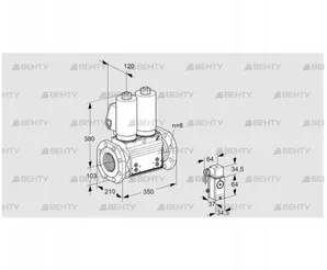 VCS8T100A05NNQSLB/PPPP/3-P4 (88205270) Сдвоенный газовый клапан Kromschroder