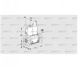 VCS780F05NLWL3B/PPPP/PPPP (88203559) Сдвоенный газовый клапан Kromschroder