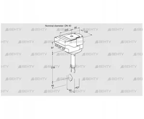 IBH40Z01A/20-60W3TR10 (88301806) Дроссельная заслонка Kromschroder