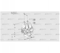 VCG2E25R/25R05FNGEVWR3/PPPP/PPPP (88101254) Клапан с регулятором соотношения Kromschroder