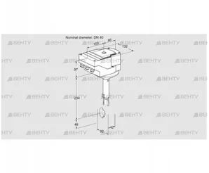 IBH40W01A/40A2D (88303776) Дроссельная заслонка Kromschroder