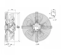 Осевой вентилятор ebmpapst S4D630BH0107