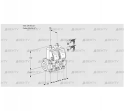 VCS2E50R/50R05NNWR6/PPPP/PPPP (88103753) Сдвоенный газовый клапан Kromschroder