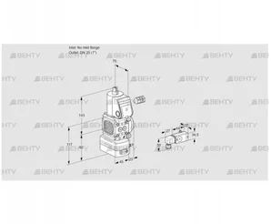 VAD1-/25R/NW-100A (88020743) Газовый клапан с регулятором давления Kromschroder