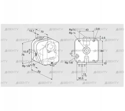 DG 400UG-5 (84447589) Датчик-реле давления газа Kromschroder