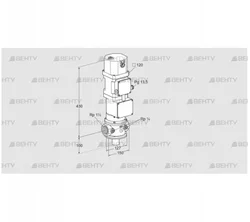 VK 40R10W5XA43D (85311014) Газовый клапан с приводом Kromschroder