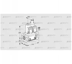 VCS780F05NLQR3B/MMMM/PPPP (88207000) Сдвоенный газовый клапан Kromschroder