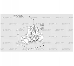 VCS2E40F/40F05NNKGR3/PPPP/PPPP (88102816) Сдвоенный газовый клапан Kromschroder