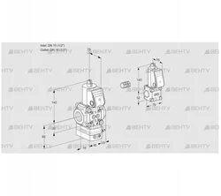 VAH1E15R/15R05HEWR/PP/BS (88107216) Клапан с регулятором расхода Kromschroder