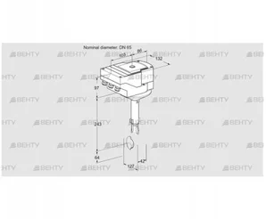 IBH65Z01A/20-60W3E (88301740) Дроссельная заслонка Kromschroder