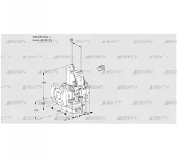 VAD3E50F/50R05D-50VWR/PP/PP (88106245) Газовый клапан с регулятором давления Kromschroder