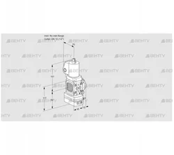 VAD1T-/15N/NKGL-25B (88029795) Газовый клапан с регулятором давления Kromschroder