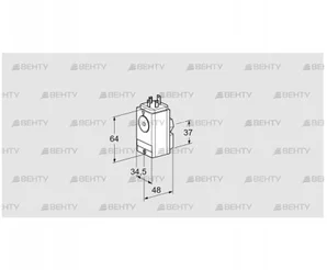 DG 110VC5-5W (84448410) Датчик-реле давления газа Kromschroder