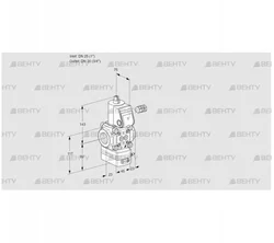 VAD125/20R/NW-100A (88012032) Газовый клапан с регулятором давления Kromschroder