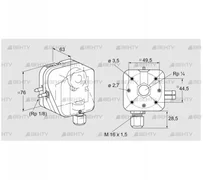 DL 50AG-32 (84444496) Датчик-реле давления воздуха Kromschroder
