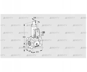 VAS780F05LWSR3B/MM/PP (88204539) Газовый клапан Kromschroder