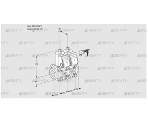 VCS2E50R/50R05NNKR3/PPPP/PPPP (88101948) Сдвоенный газовый клапан Kromschroder