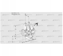 VCG2E40R/40R05NGEVWR3/PPPP/PPPP (88105106) Клапан с регулятором соотношения Kromschroder