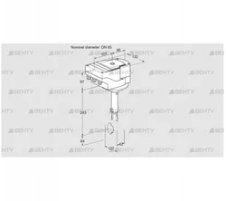 IBH65Z01A/20-15W3T (88301255) Дроссельная заслонка Kromschroder