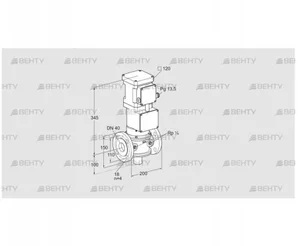 VK 40F40T5A63D (85315020) Газовый клапан с приводом Kromschroder