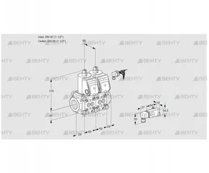 VCS2E40R/40R05NNWR/-2PP/PPPP (88105944) Сдвоенный газовый клапан Kromschroder